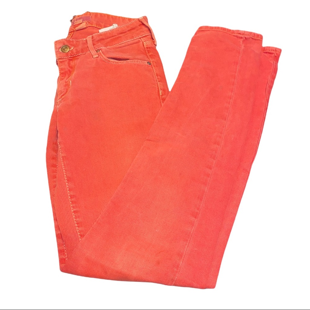 H&M Coral Skinny Shaping Jeans size 27